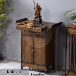 Meja Altar Persembahan Dewa Solid Jati Kualitas Terbaik BA-798