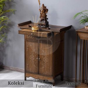 Meja Altar Persembahan Dewa Solid Jati Kualitas Terbaik BA 798