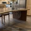 Meja Kayu Solid Trembesi Waterfall Design Natural Walnut BA-810.1