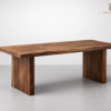 Meja kayu solid minimalis modern
