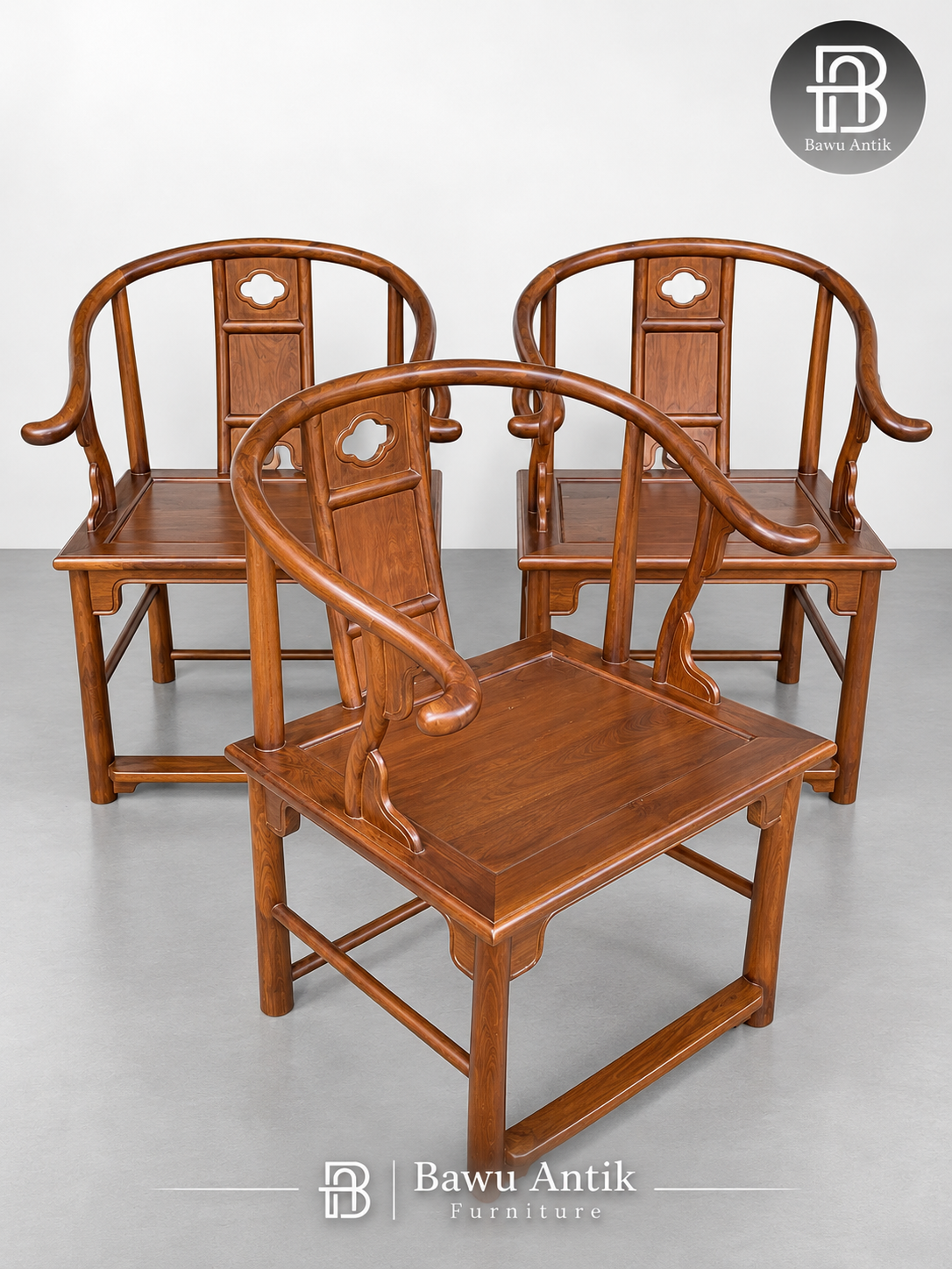 Kursi Jati Model China Elegan 1 Chinese style Modern chair 8 Kursi Jati Model China Elegan – Bawu Antik