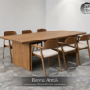 Meja Makan Solid Wood 6 Kursi Mewah & Eksklusif