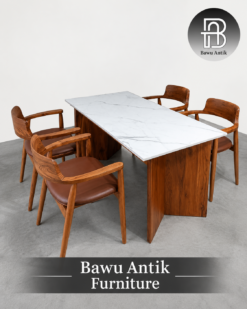 Modern Minimalist Dining Table Set – Elegant Contemporary Design